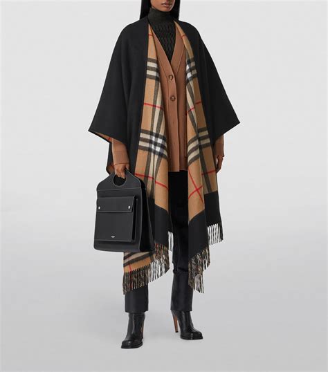 modatal burberry|Burberry cashmere cape coat.